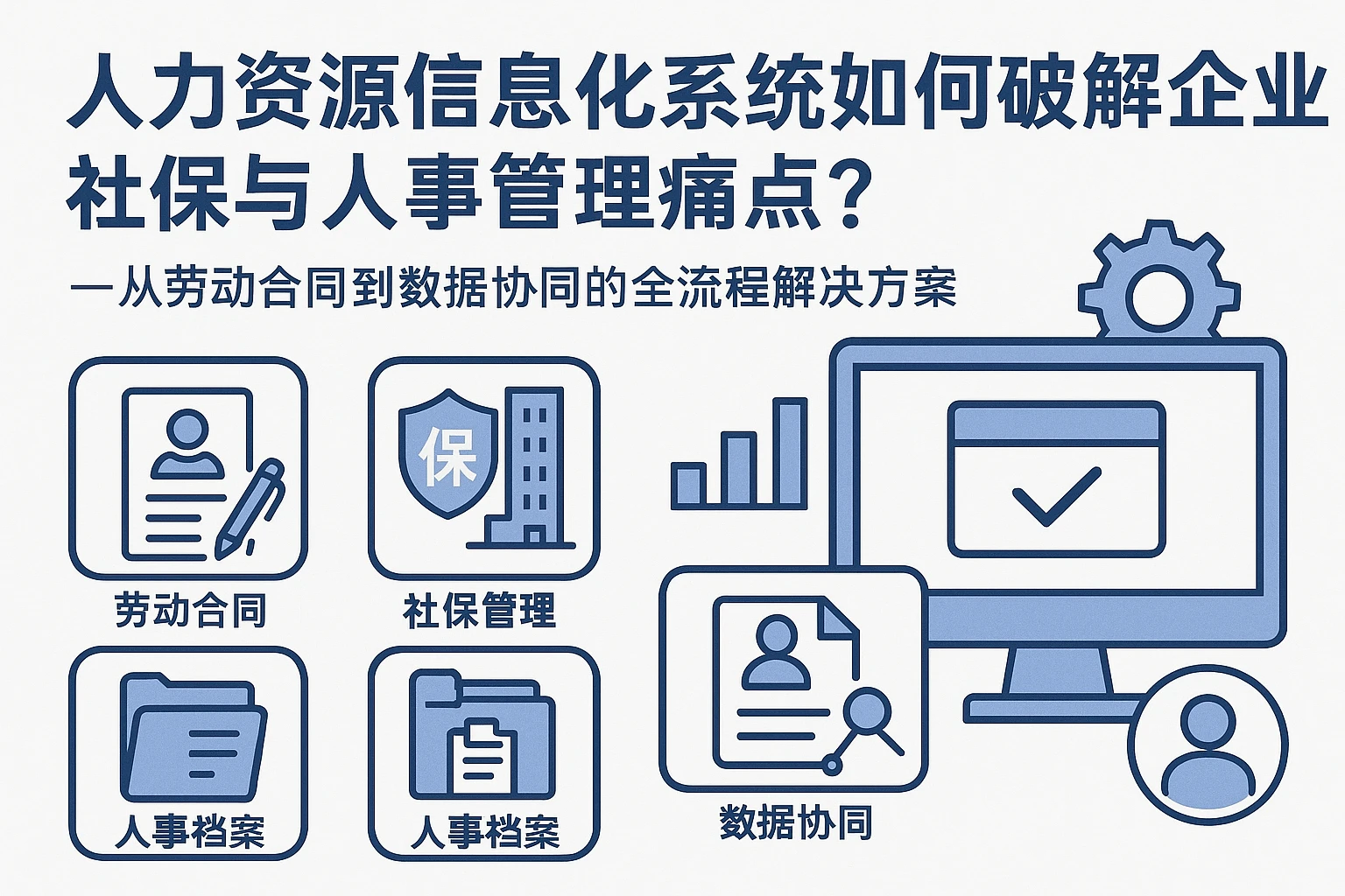 人力资源信息化系统如何破解企业社保与人事管理痛点?——从劳动合同到数据协同的全流程解决方案