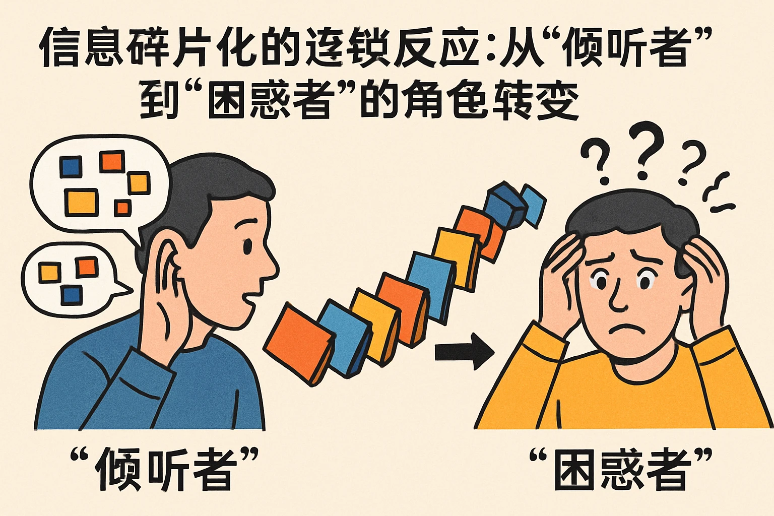 2. 信息碎片化的连锁反应：从“倾听者”到“困惑者”的角色转变