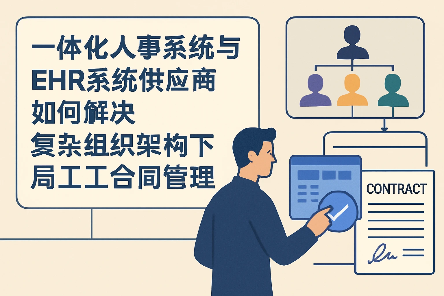 一体化人事系统与EHR系统供应商如何解决复杂组织架构下的员工合同管理