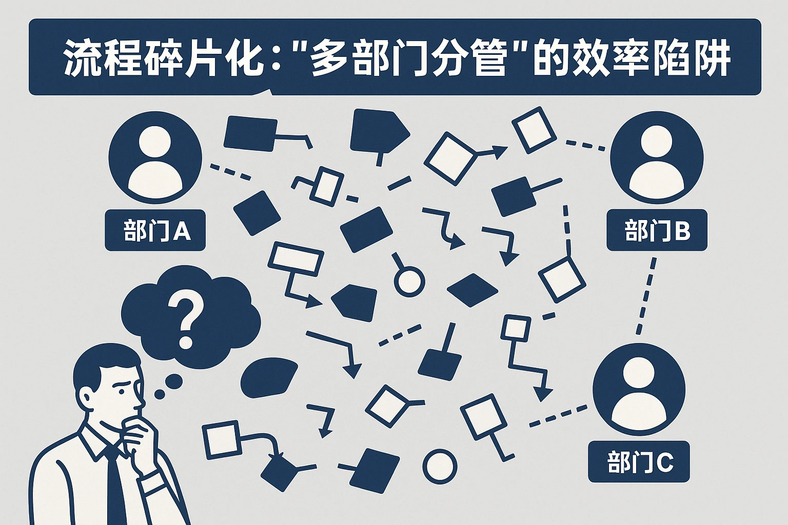 2. 流程碎片化:“多部门分管”的效率陷阱