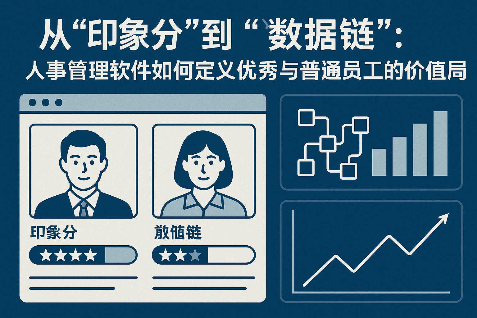 从“印象分”到“数据链”:人事管理软件如何定义优秀与普通员工的价值边界