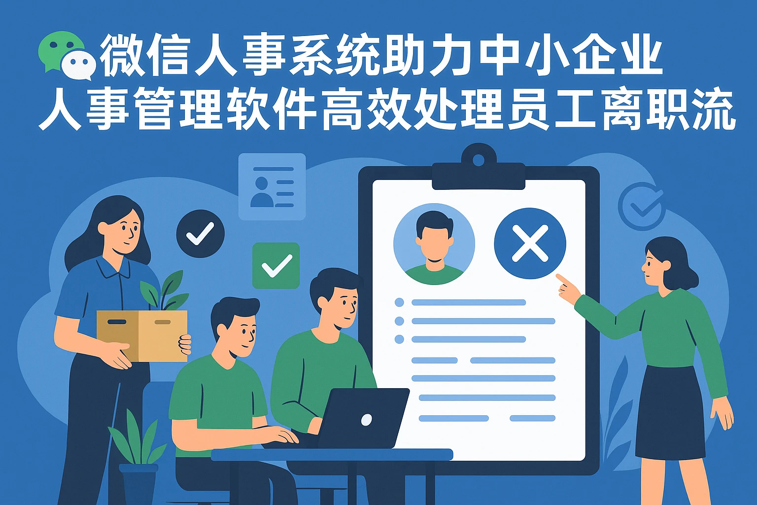 微信人事系统助力中小企业人事管理软件高效处理员工离职流程