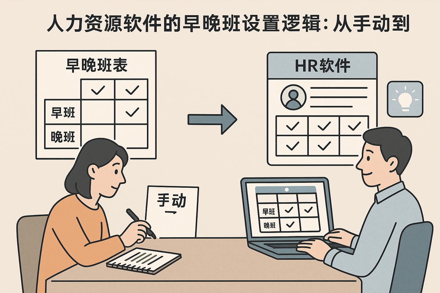 2. 人力资源软件的早晚班设置逻辑:从手动到智能