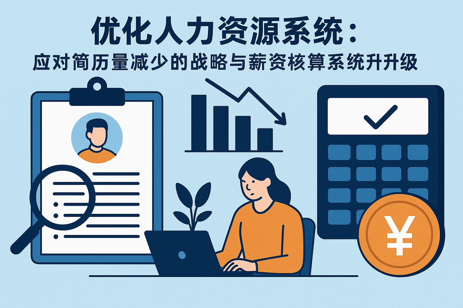 优化人力资源系统：应对简历量减少的战略与薪资核算系统升级