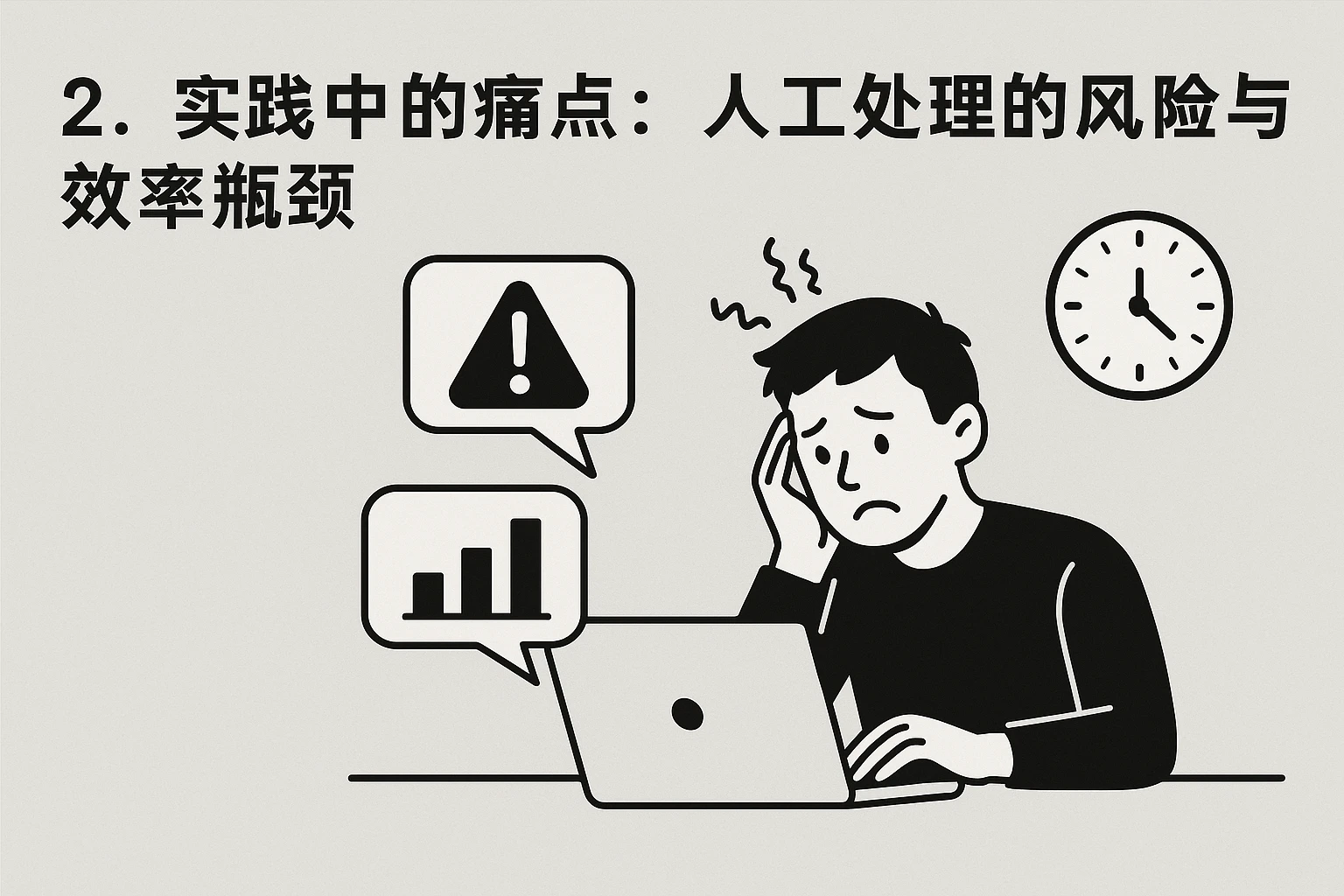 2. 实践中的痛点：人工处理的风险与效率瓶颈