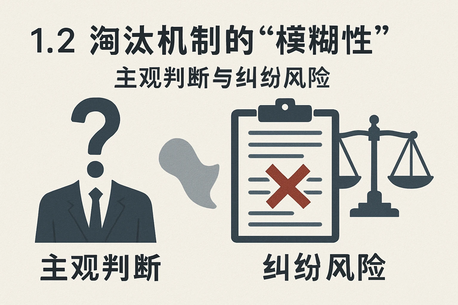 1.2 淘汰机制的“模糊性”：主观判断与纠纷风险
