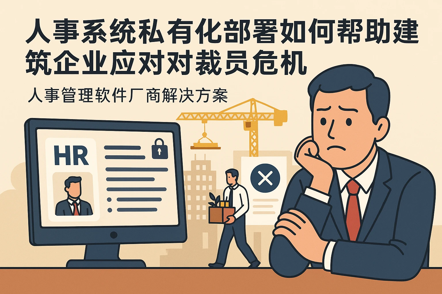 人事系统私有化部署如何帮助建筑企业应对裁员危机 - 人事管理软件厂商解决方案