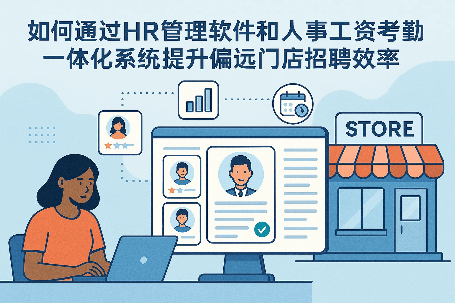 如何通过HR管理软件和人事工资考勤一体化系统提升偏远门店招聘效率