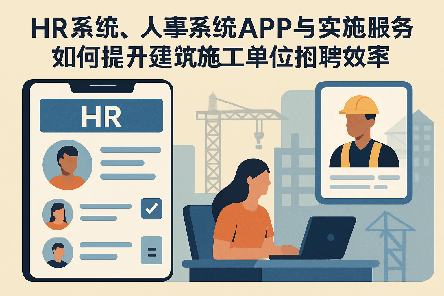 HR系统、人事系统APP与实施服务如何提升建筑施工单位招聘效率