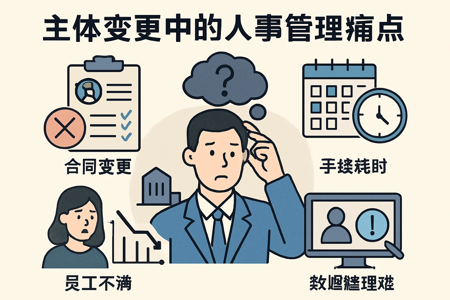 2. 主体变更中的人事管理痛点