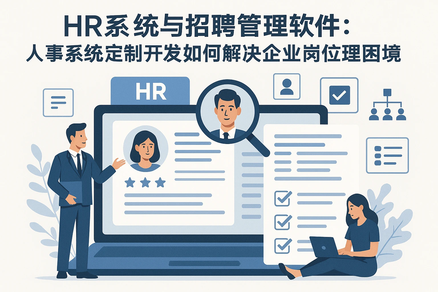 HR系统与招聘管理软件：人事系统定制开发如何解决企业岗位管理困境