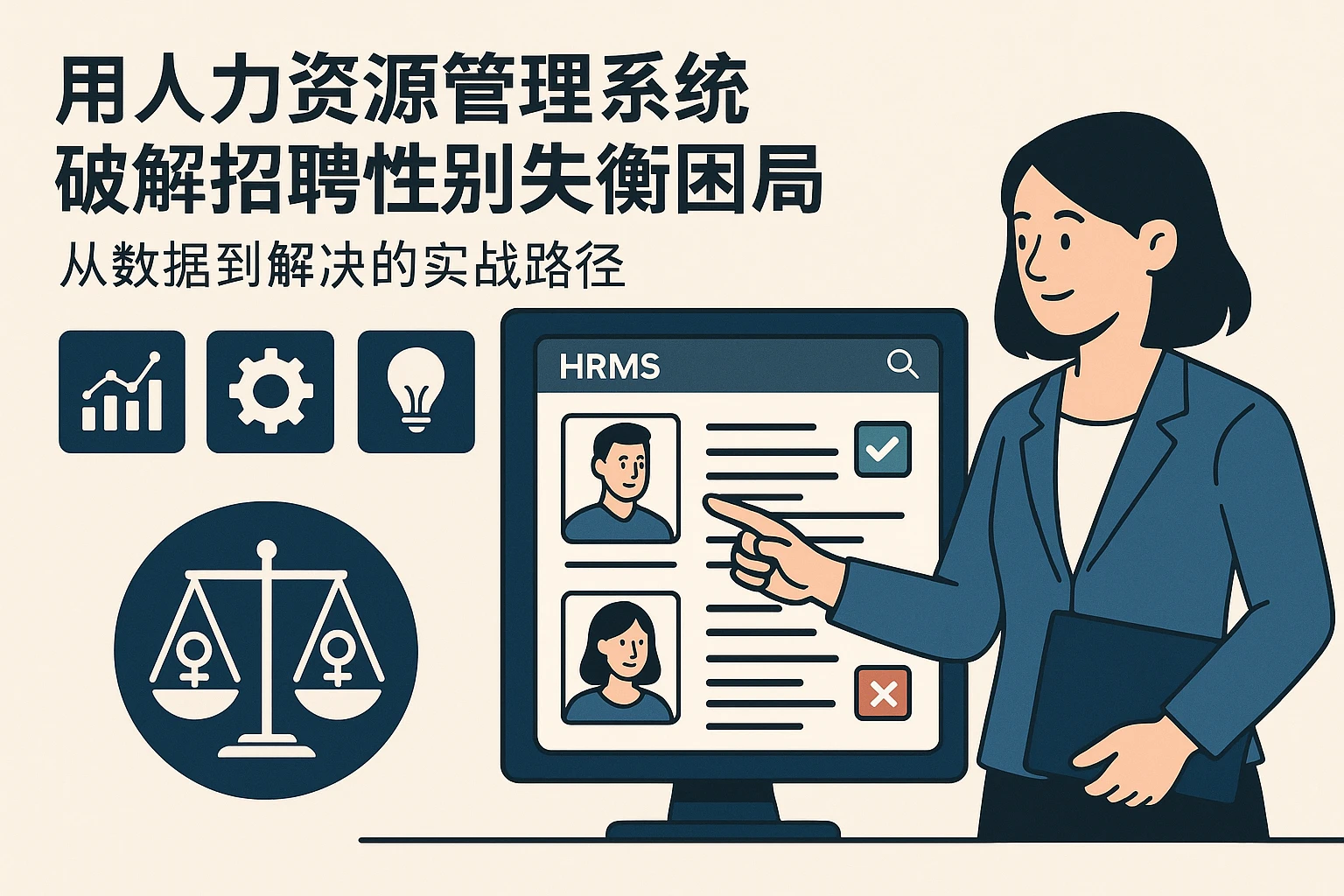 用人力资源管理系统破解招聘性别失衡困局:从数据到解决的实战路径
