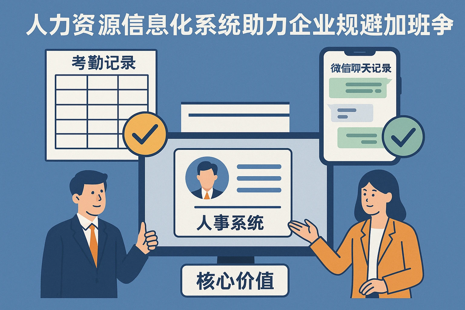 人力资源信息化系统助力企业规避加班争议：考勤记录与微信聊天记录的证据效力及人事系统的核心价值