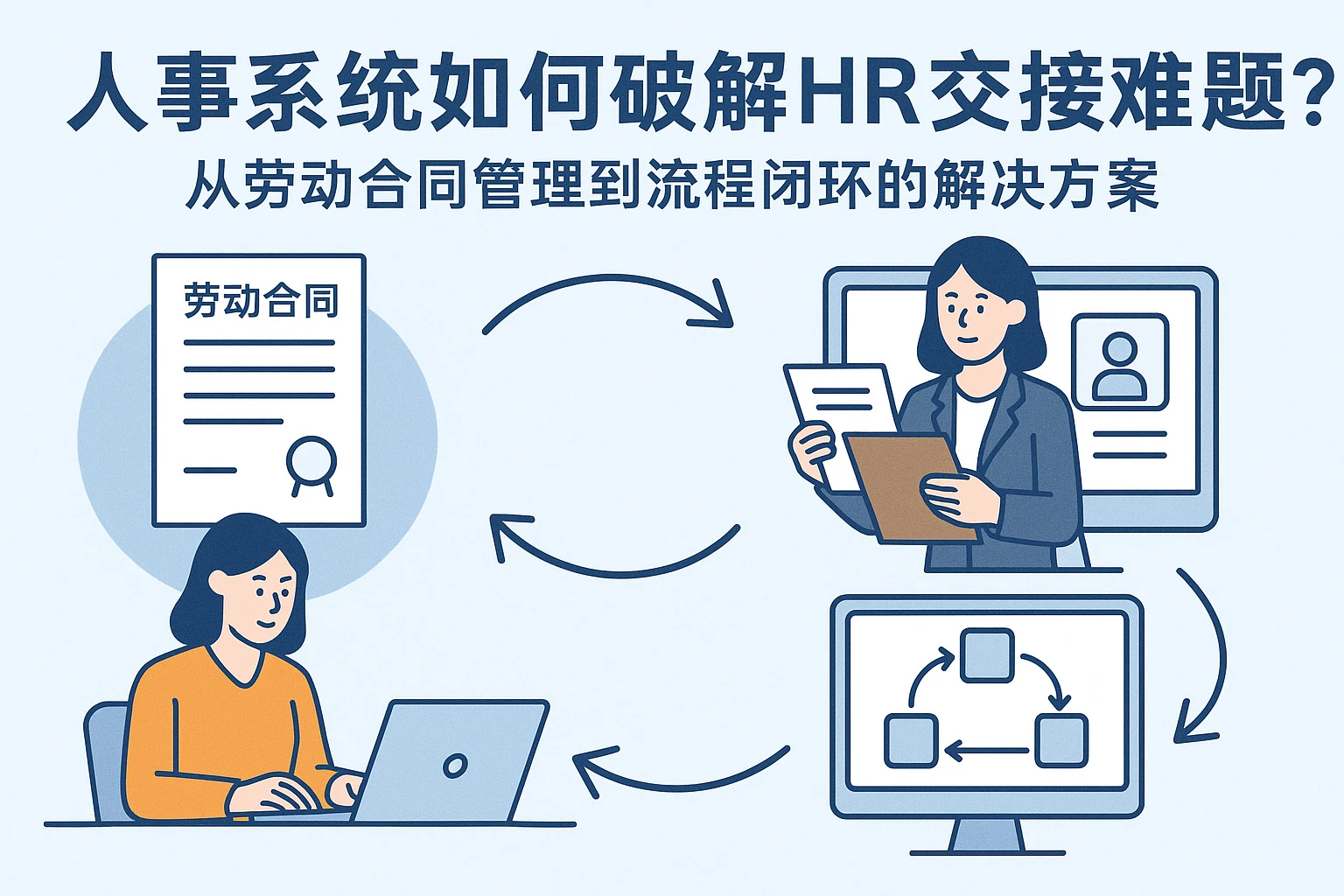 人事系统如何破解HR交接难题?从劳动合同管理到流程闭环的解决方案