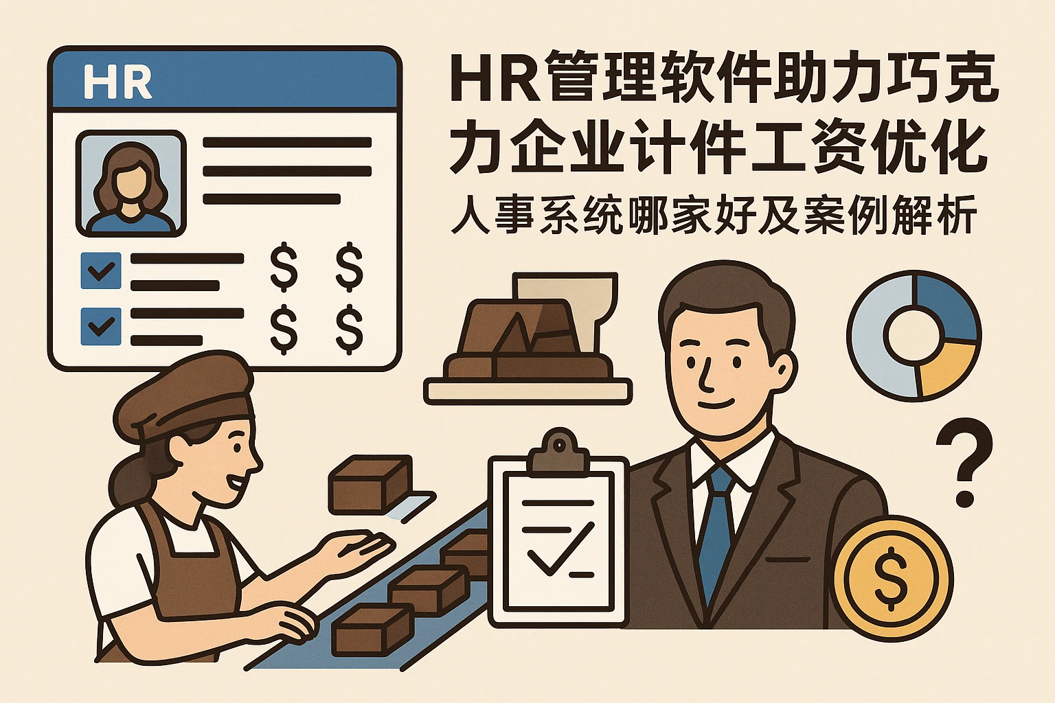 HR管理软件助力巧克力企业计件工资优化，人事系统哪家好及案例解析