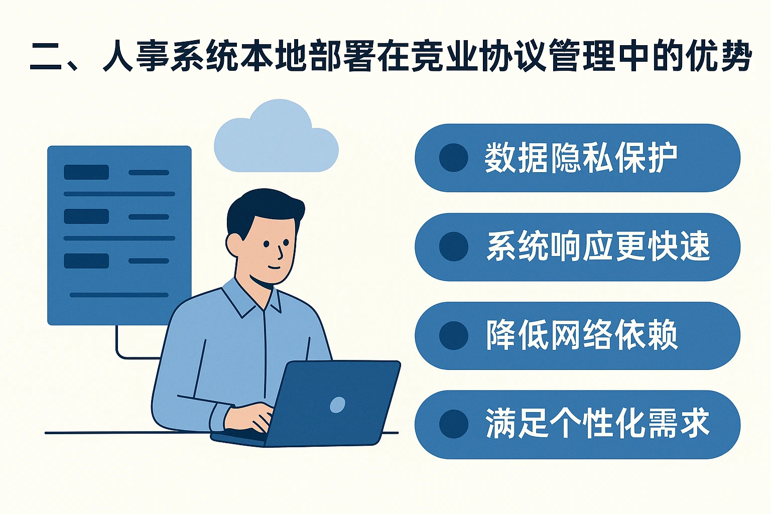 二、人事系统本地部署在竞业协议管理中的优势