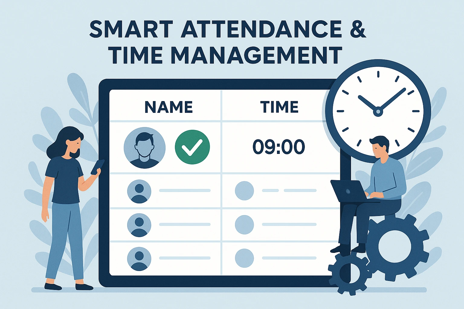 智能考勤与工时管理