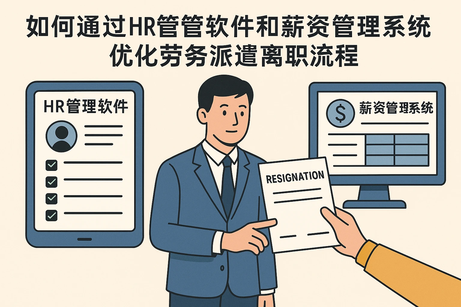 如何通过HR管理软件和薪资管理系统优化劳务派遣离职流程