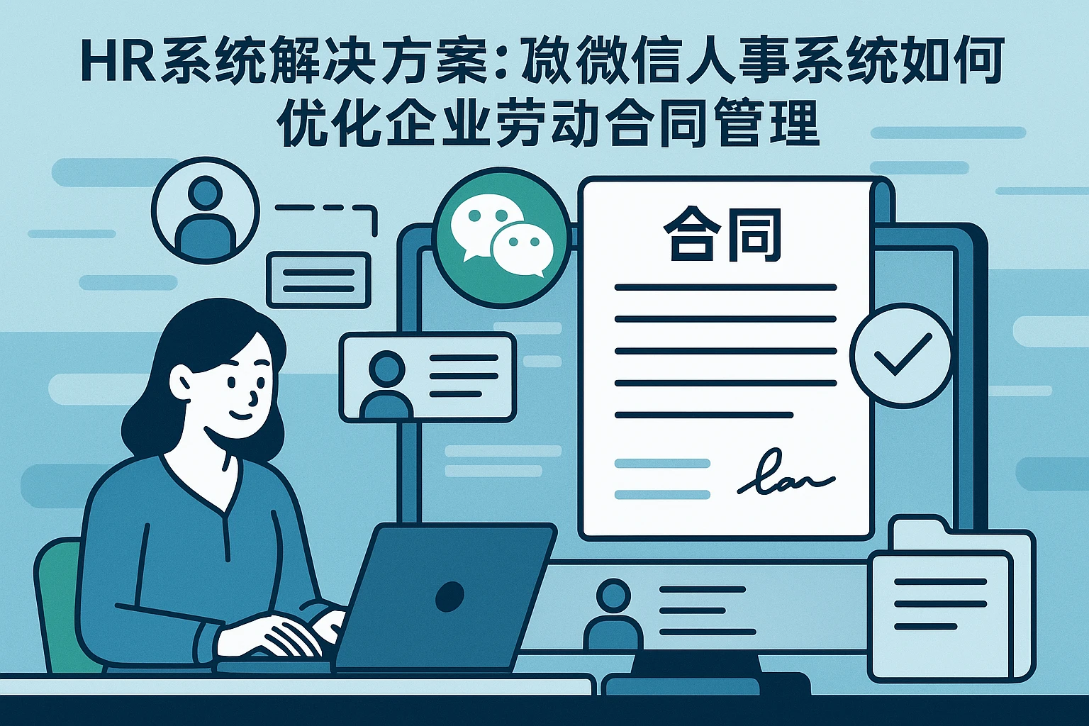 HR系统解决方案:微信人事系统如何优化企业劳动合同管理