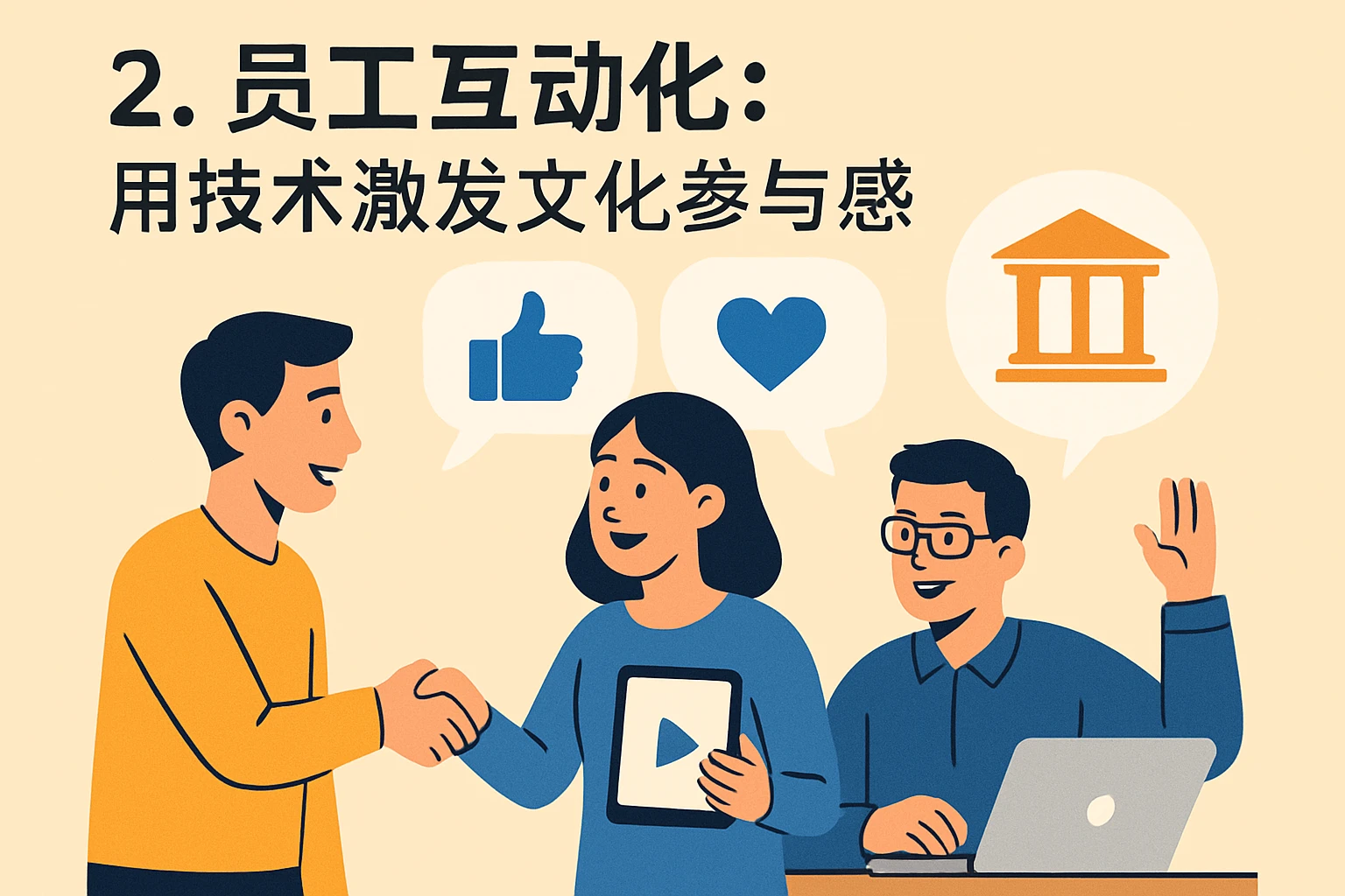 2. 员工互动化：用技术激发文化参与感