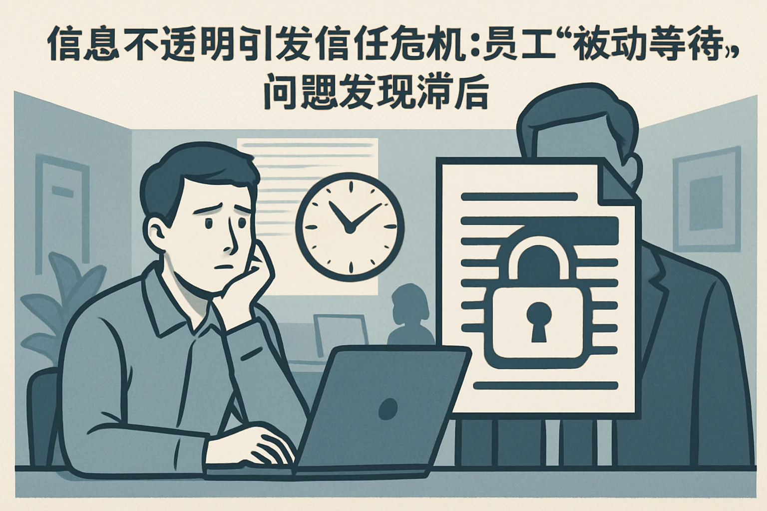 2. 信息不透明引发信任危机:员工“被动等待”,问题发现滞后