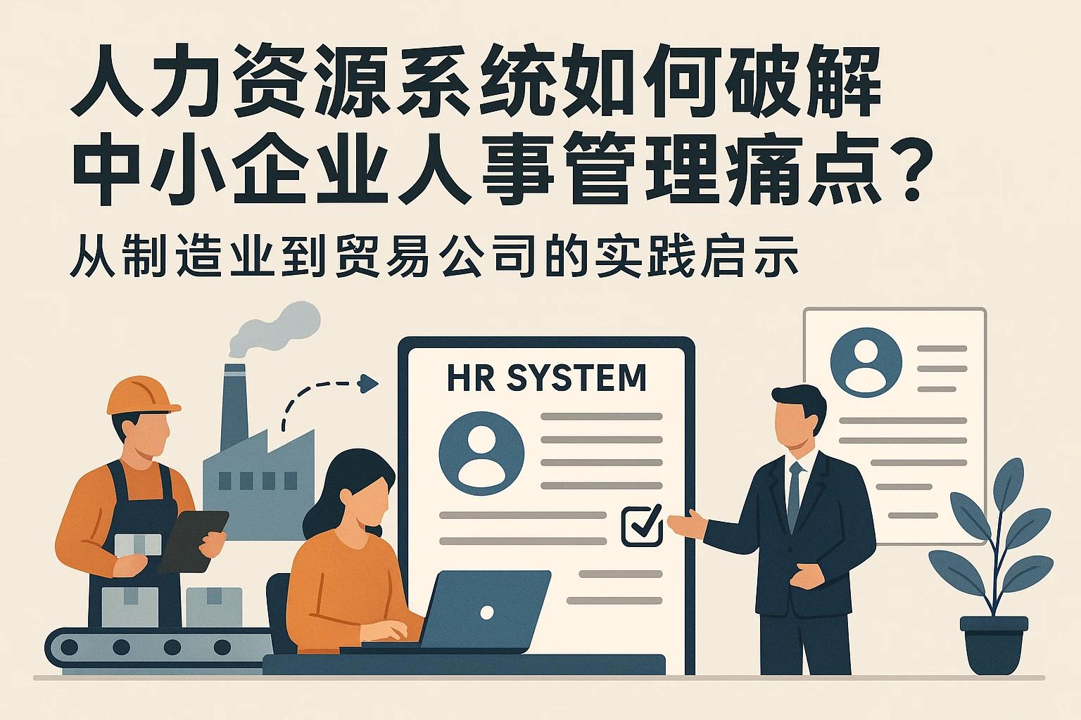 人力资源系统如何破解中小企业人事管理痛点?从制造业到贸易公司的实践启示