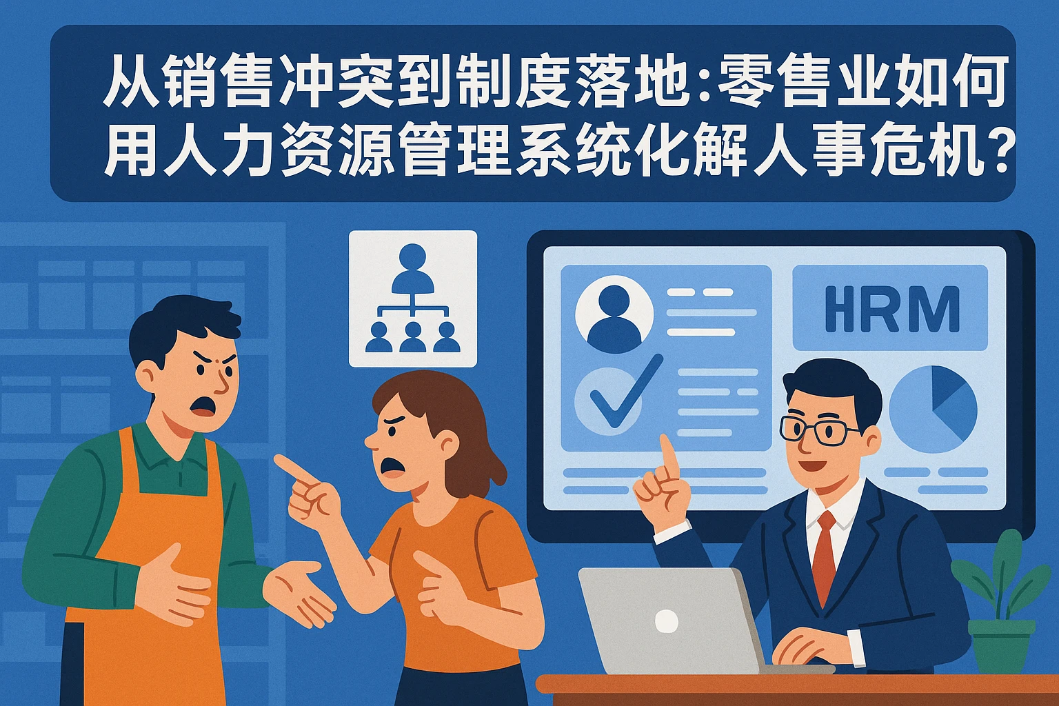 从销售冲突到制度落地：零售业如何用人力资源管理系统化解人事危机？