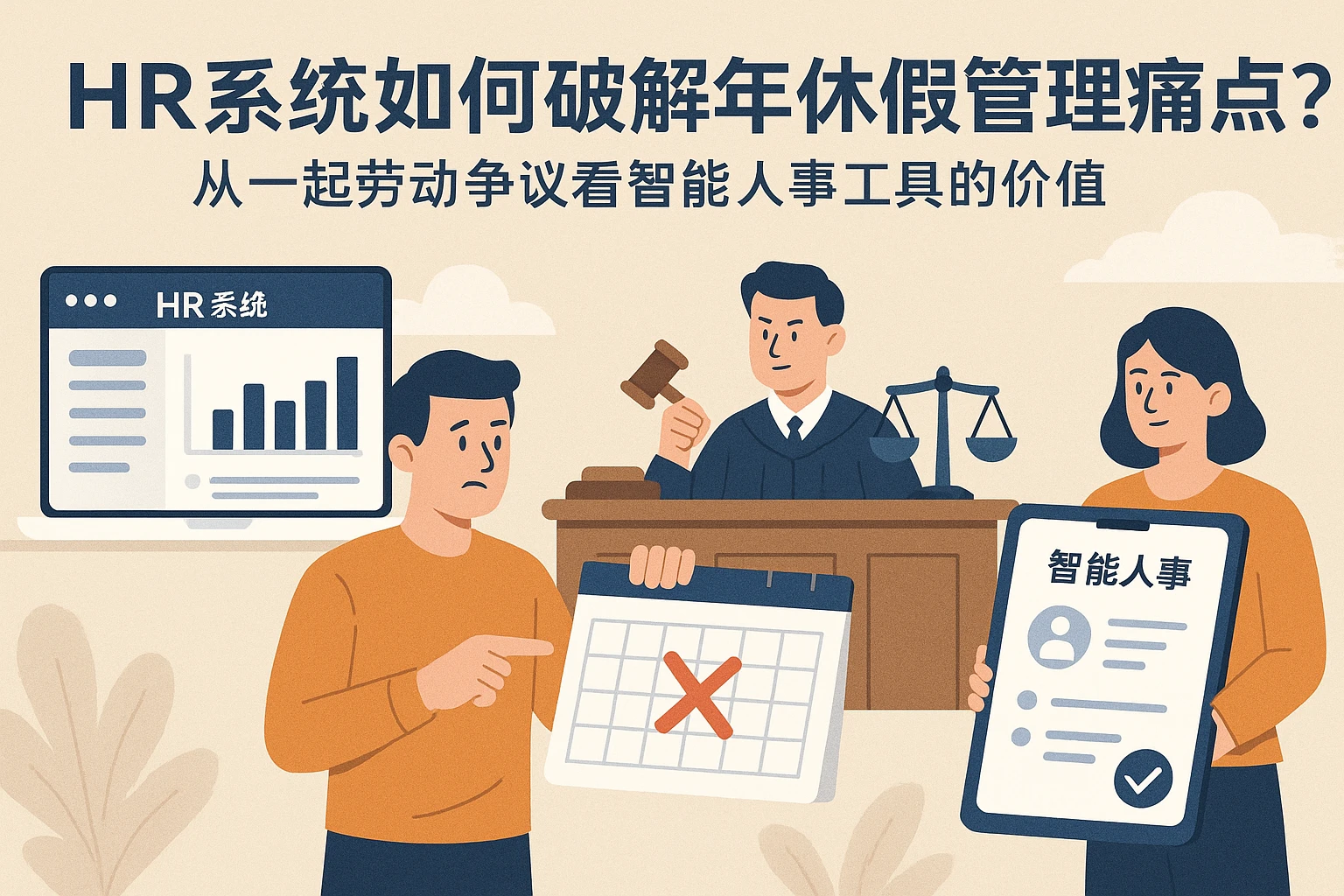 HR系统如何破解年休假管理痛点？从一起劳动争议看智能人事工具的价值
