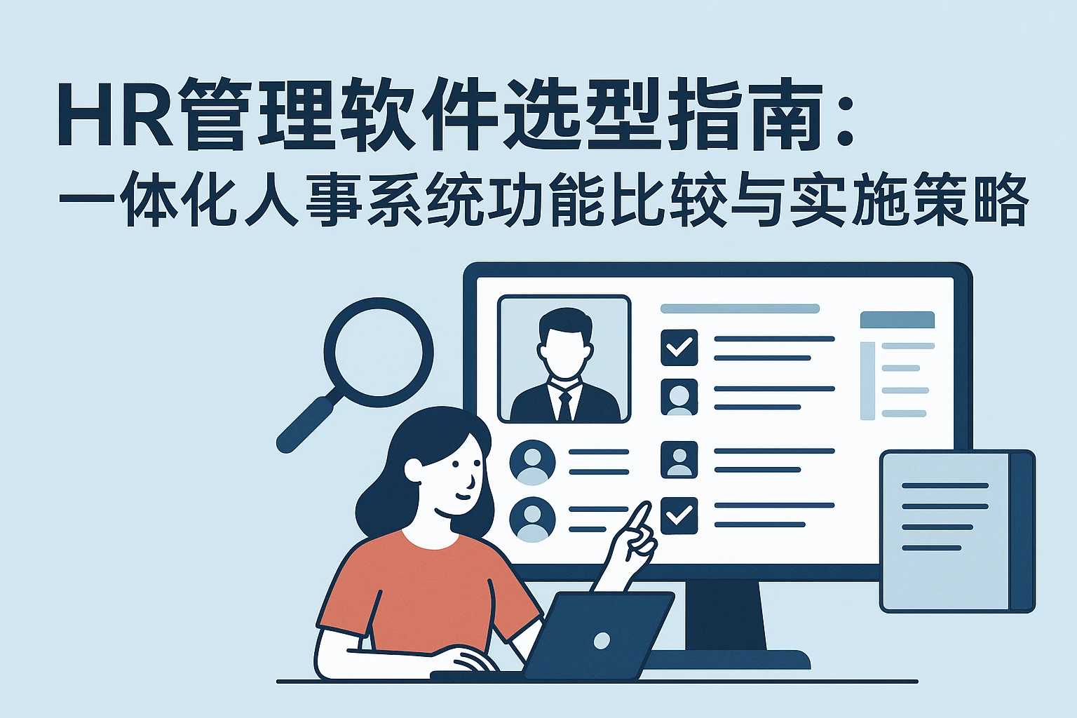 HR管理软件选型指南：一体化人事系统功能比较与实施策略
