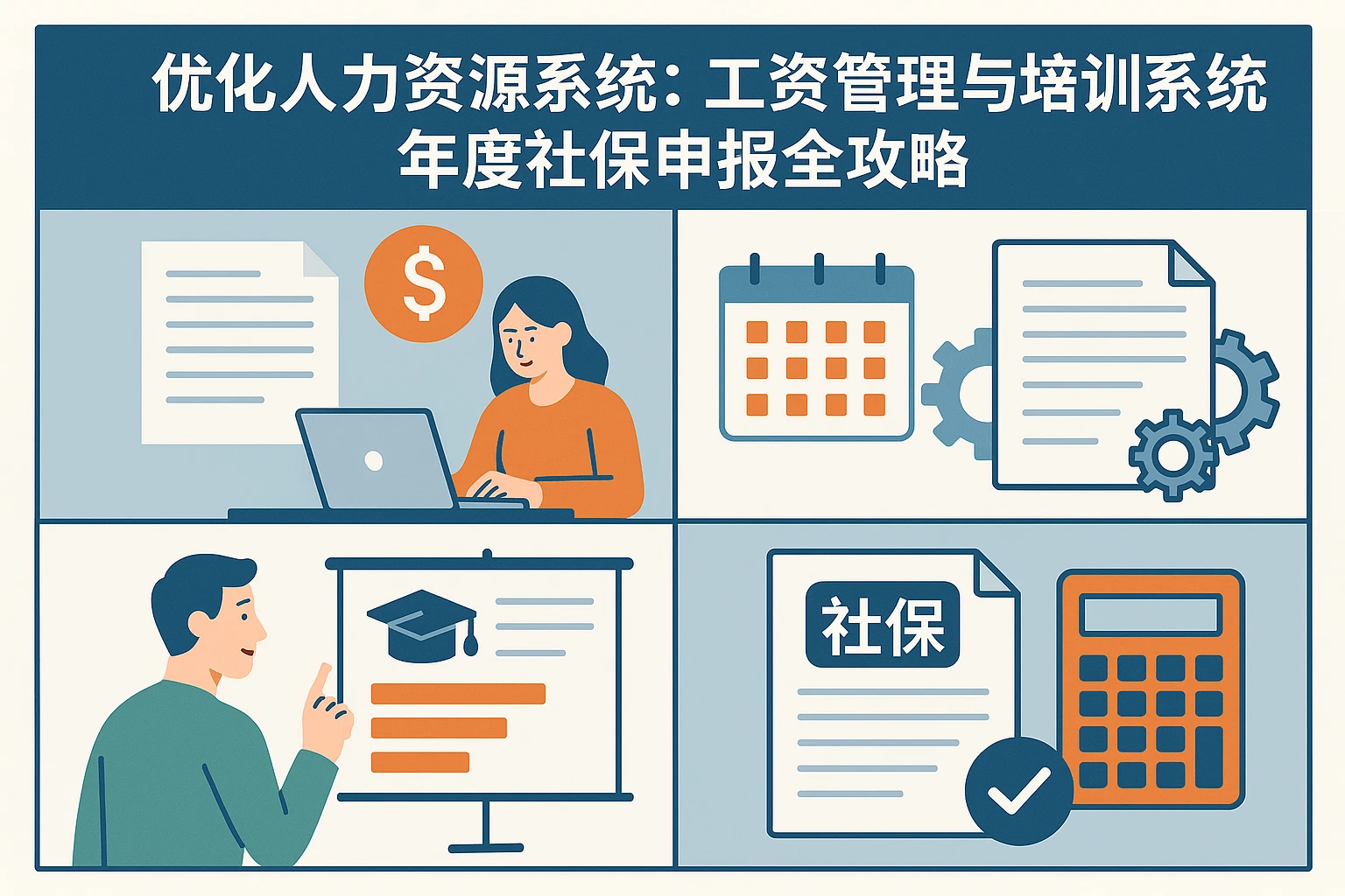 优化人力资源系统:工资管理与培训系统的年度社保申报全攻略