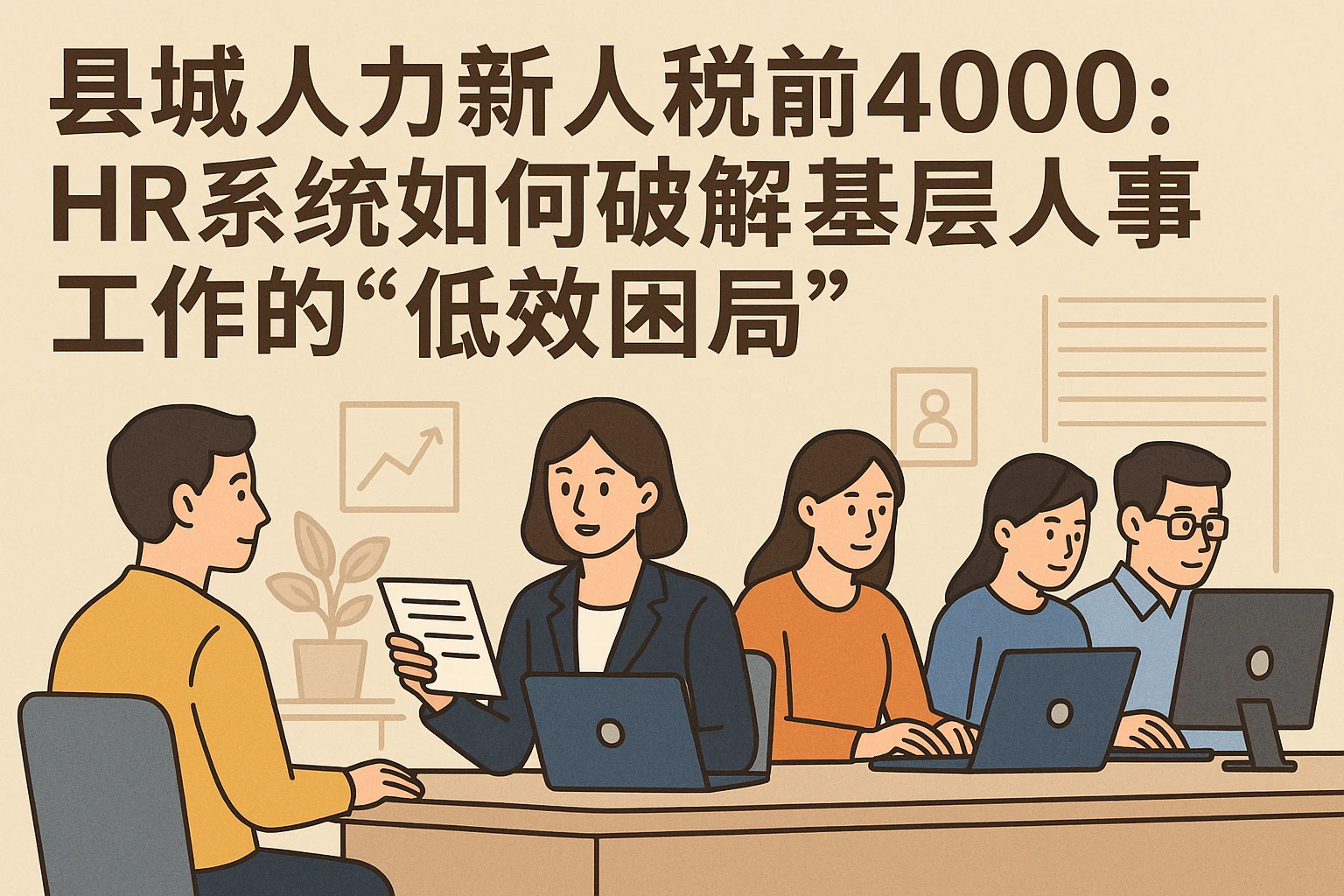 县城人力新人税前4000：HR系统如何破解基层人事工作的“低效困局”