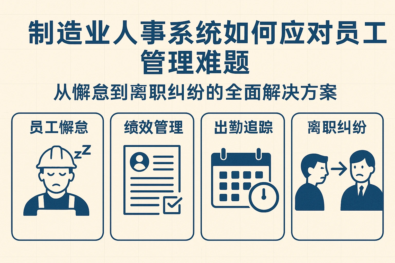 制造业人事系统如何应对员工管理难题：从懈怠到离职纠纷的全面解决方案