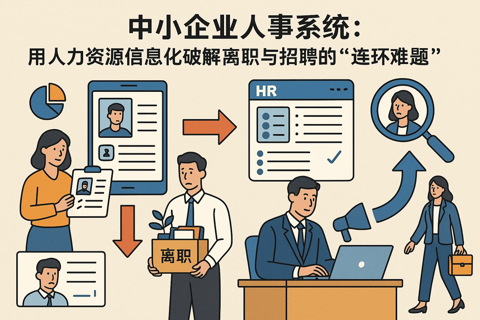 中小企业人事系统：用人力资源信息化破解离职与招聘的“连环难题”