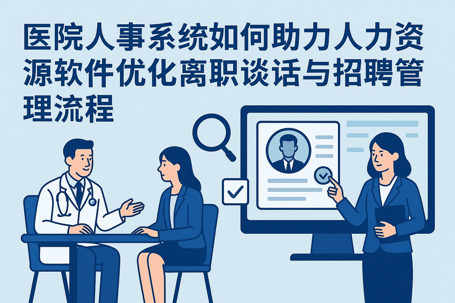 医院人事系统如何助力人力资源软件优化离职谈话与招聘管理流程