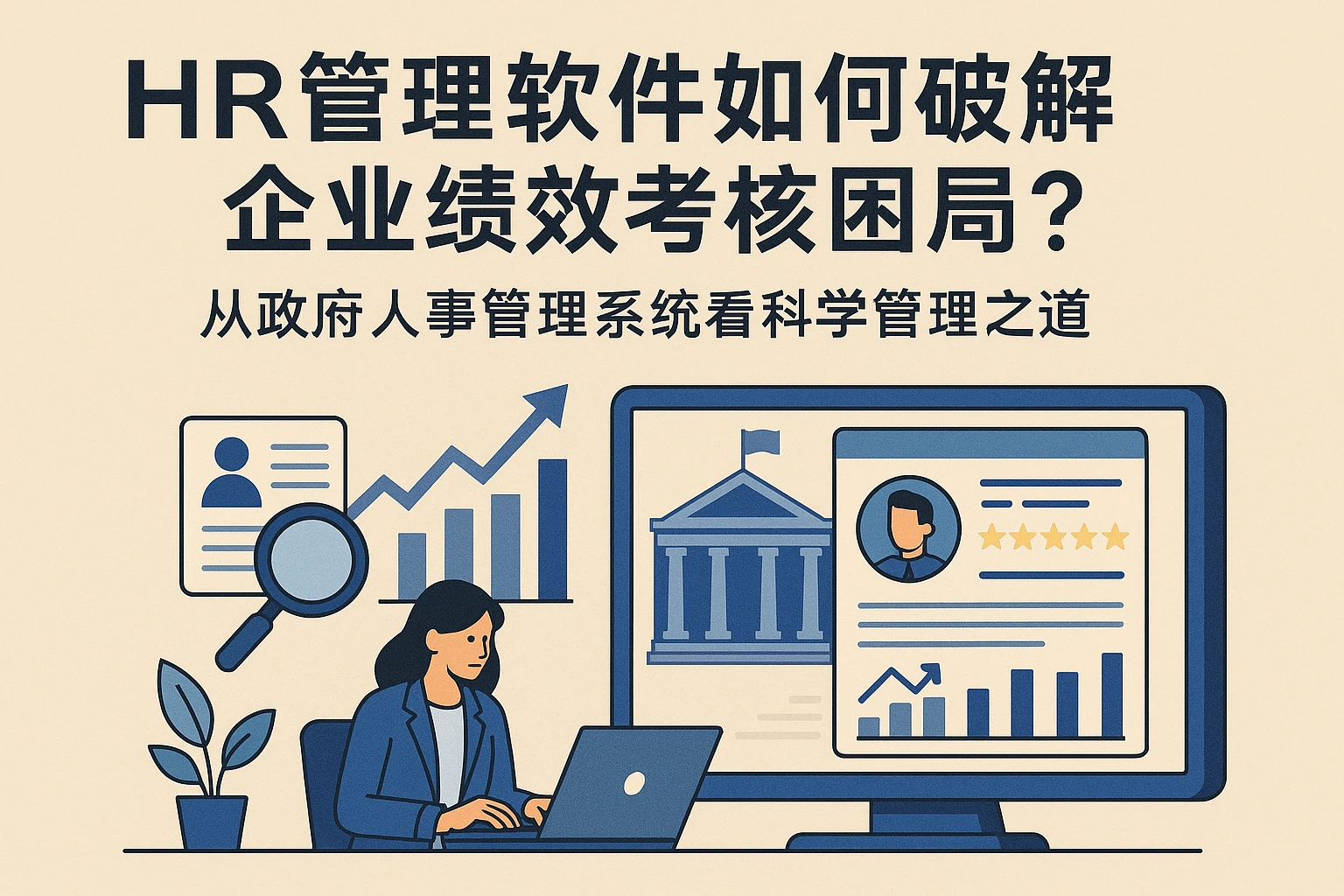 HR管理软件如何破解企业绩效考核困局?从政府人事管理系统看科学管理之道