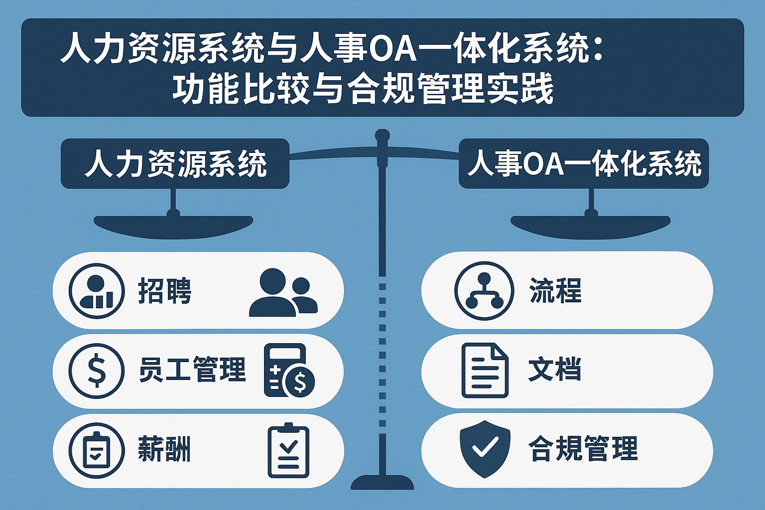 人力资源系统与人事OA一体化系统:功能比较与合规管理实践