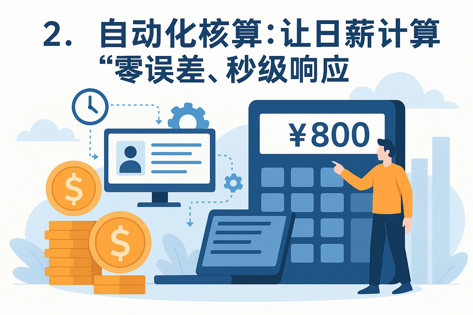 2. 自动化核算：让日薪计算“零误差、秒级响应”