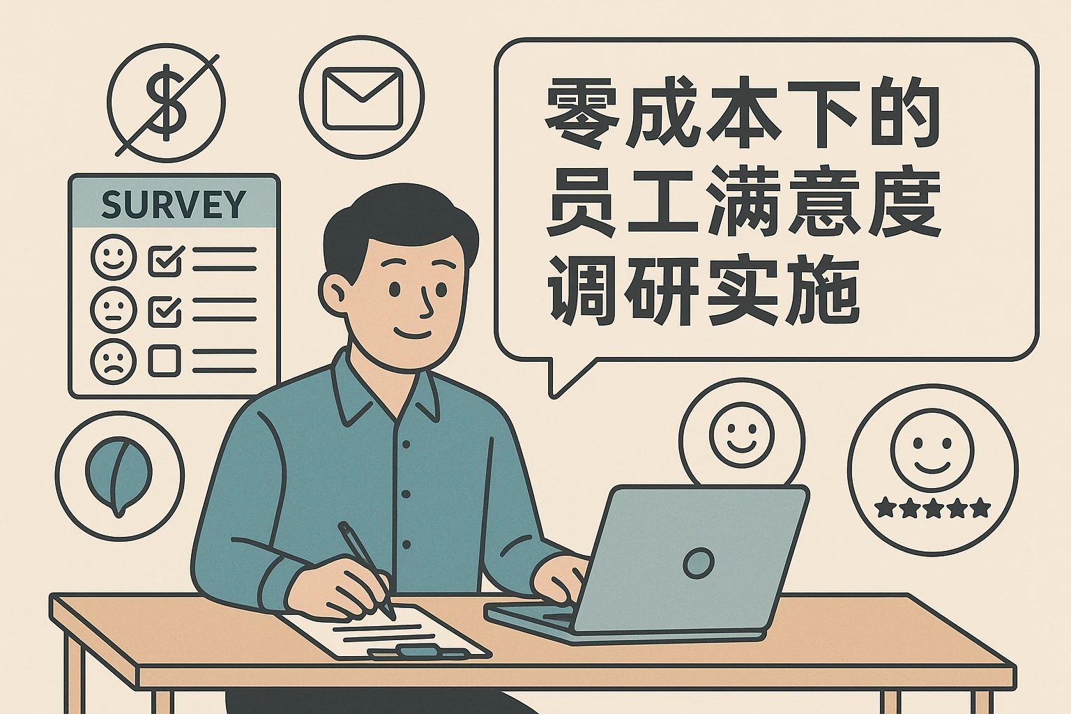 零成本下的员工满意度调研实施