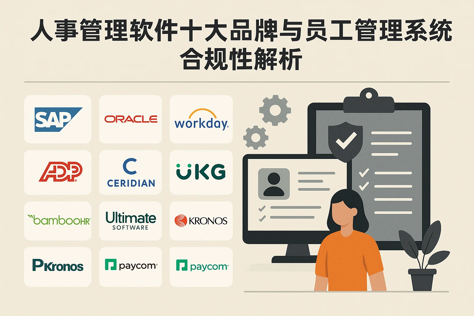 人事管理软件十大品牌与员工管理系统合规性解析