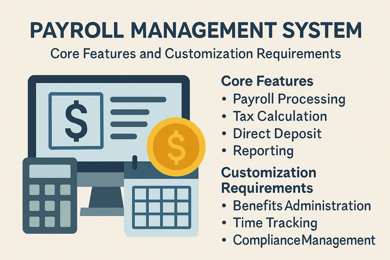 薪资管理系统的核心功能与定制需求