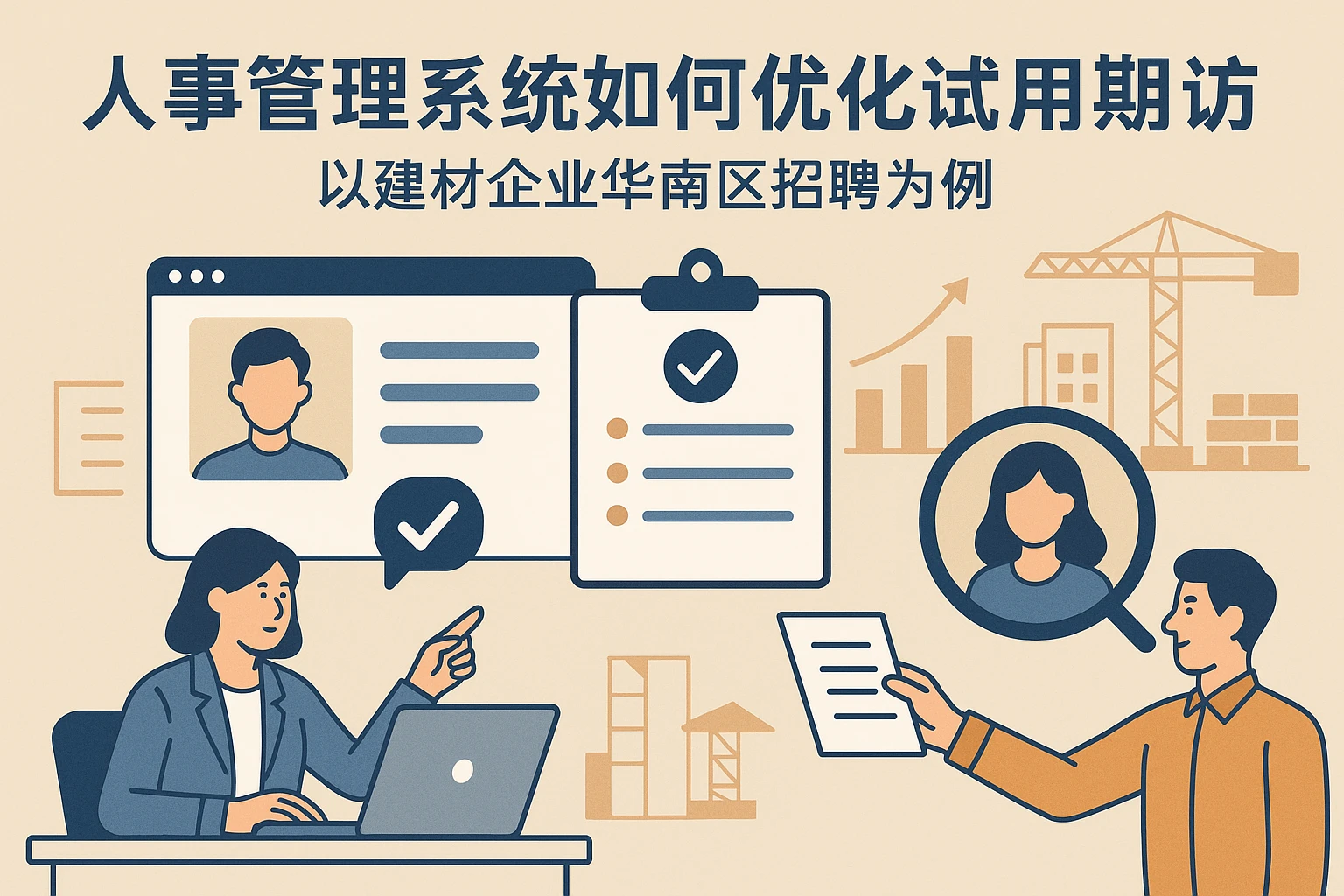 人事管理系统如何优化试用期回访:以建材企业华南区招聘为例