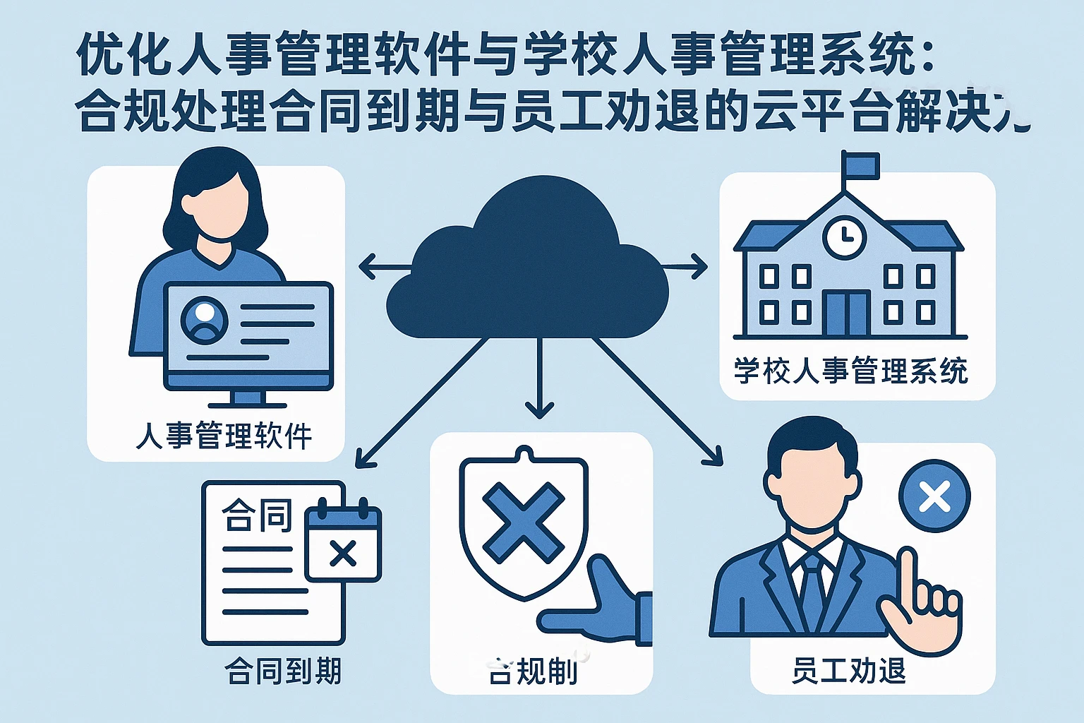 优化人事管理软件与学校人事管理系统：合规处理合同到期与员工劝退的云平台解决方案