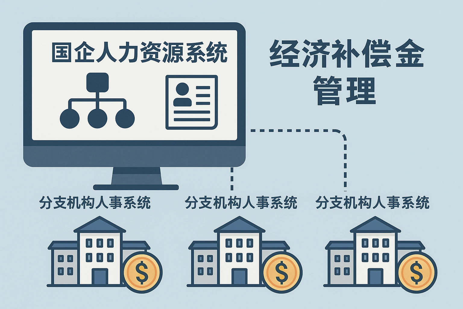 国企人力资源系统与多分支机构人事系统中的经济补偿金管理