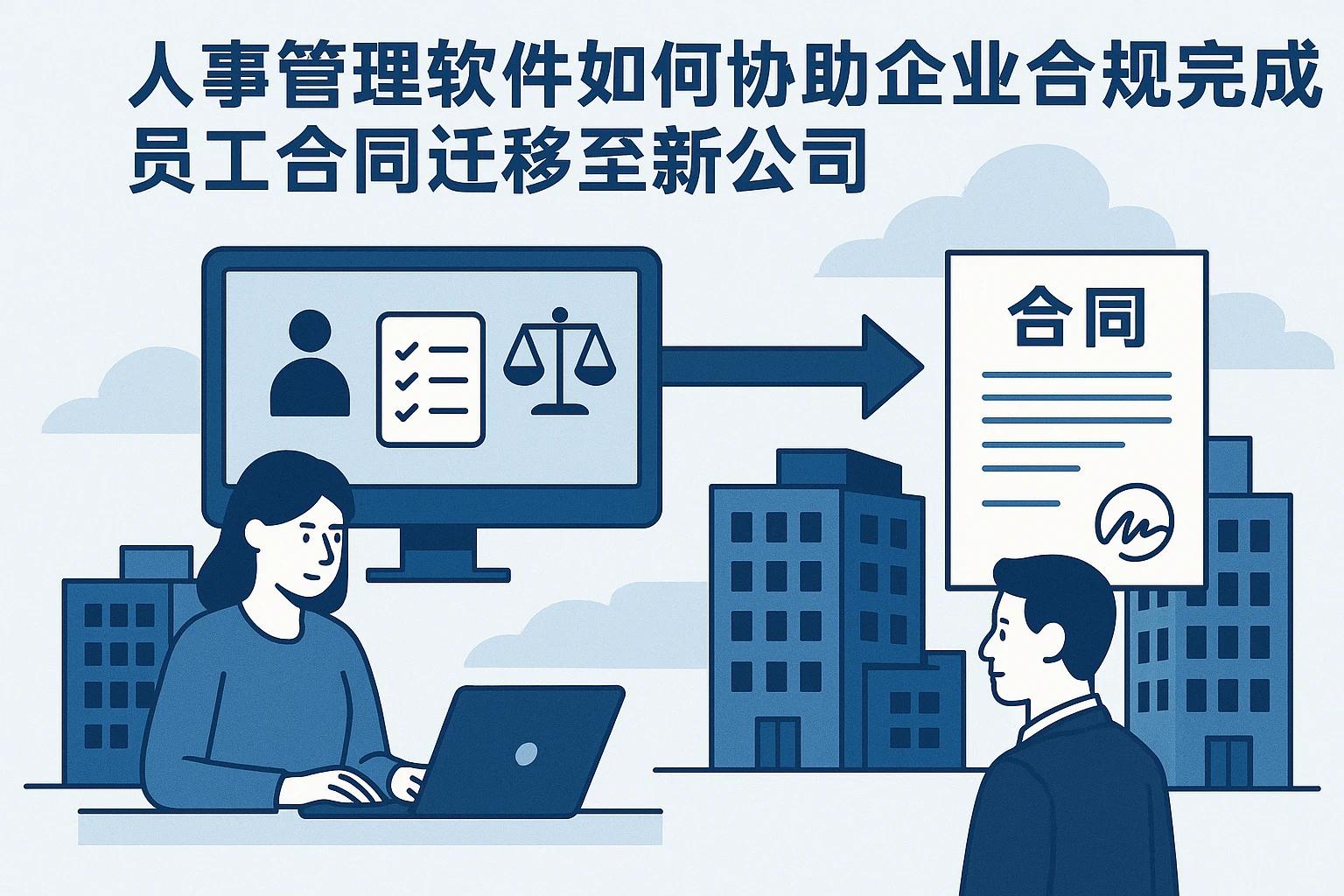 人事管理软件如何协助企业合规完成员工合同迁移至新公司