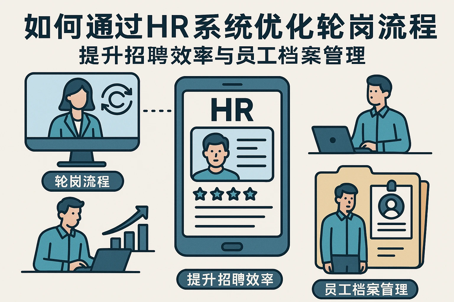 如何通过HR系统优化轮岗流程提升招聘效率与员工档案管理
