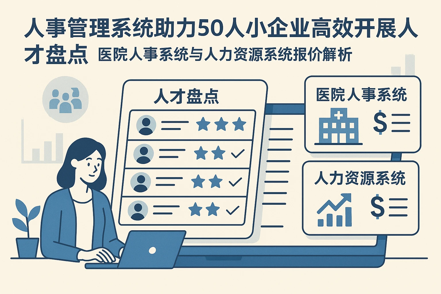 人事管理系统助力50人小企业高效开展人才盘点:医院人事系统与人力资源系统报价解析