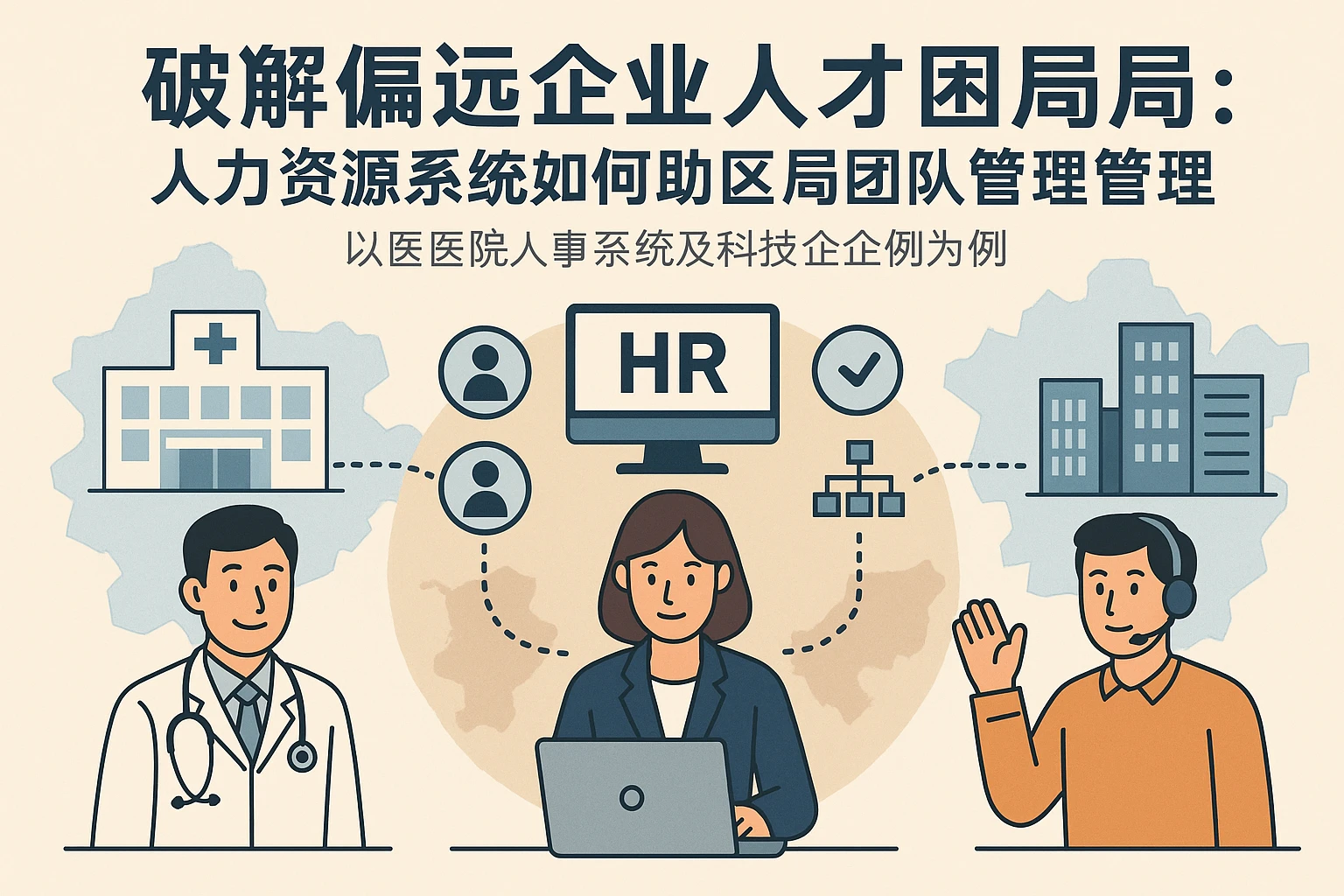 破解偏远企业人才困局:人力资源系统如何助力跨区域团队管理——以医院人事系统及科技企业案例为例
