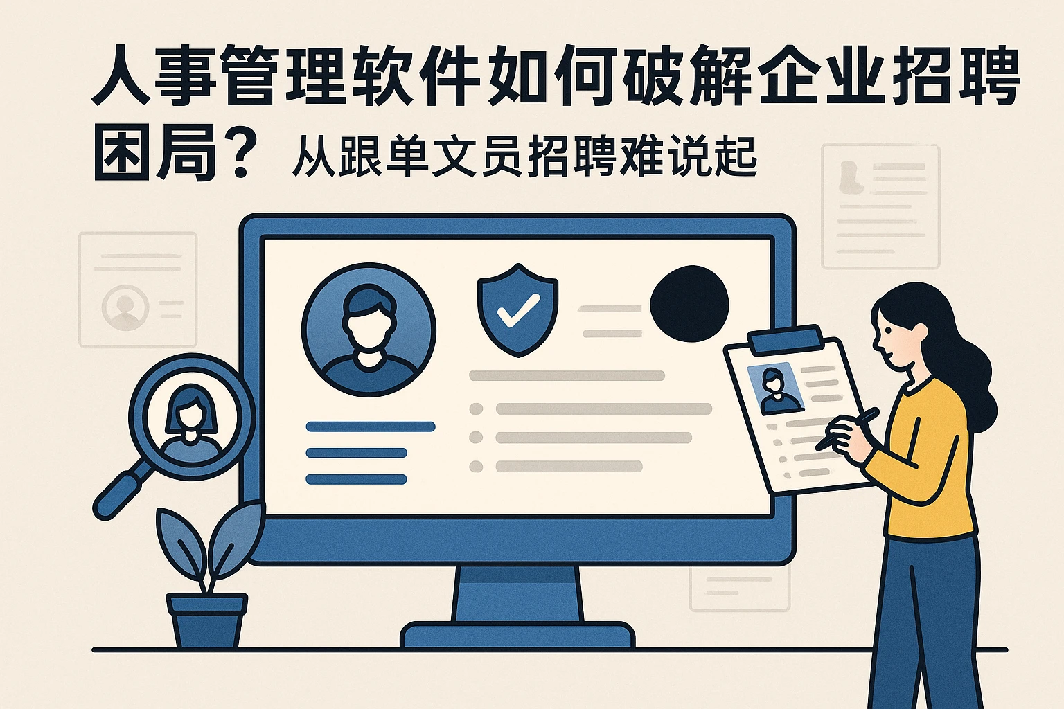 人事管理软件如何破解企业招聘困局?从跟单文员招聘难说起