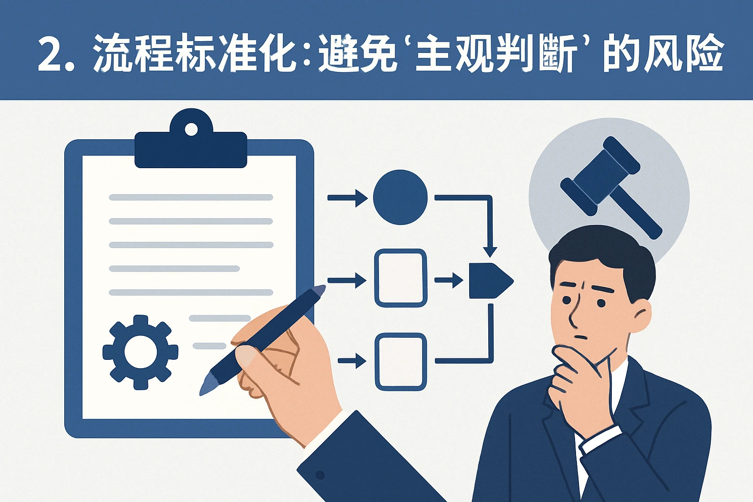 2. 流程标准化：避免“主观判断”的风险
