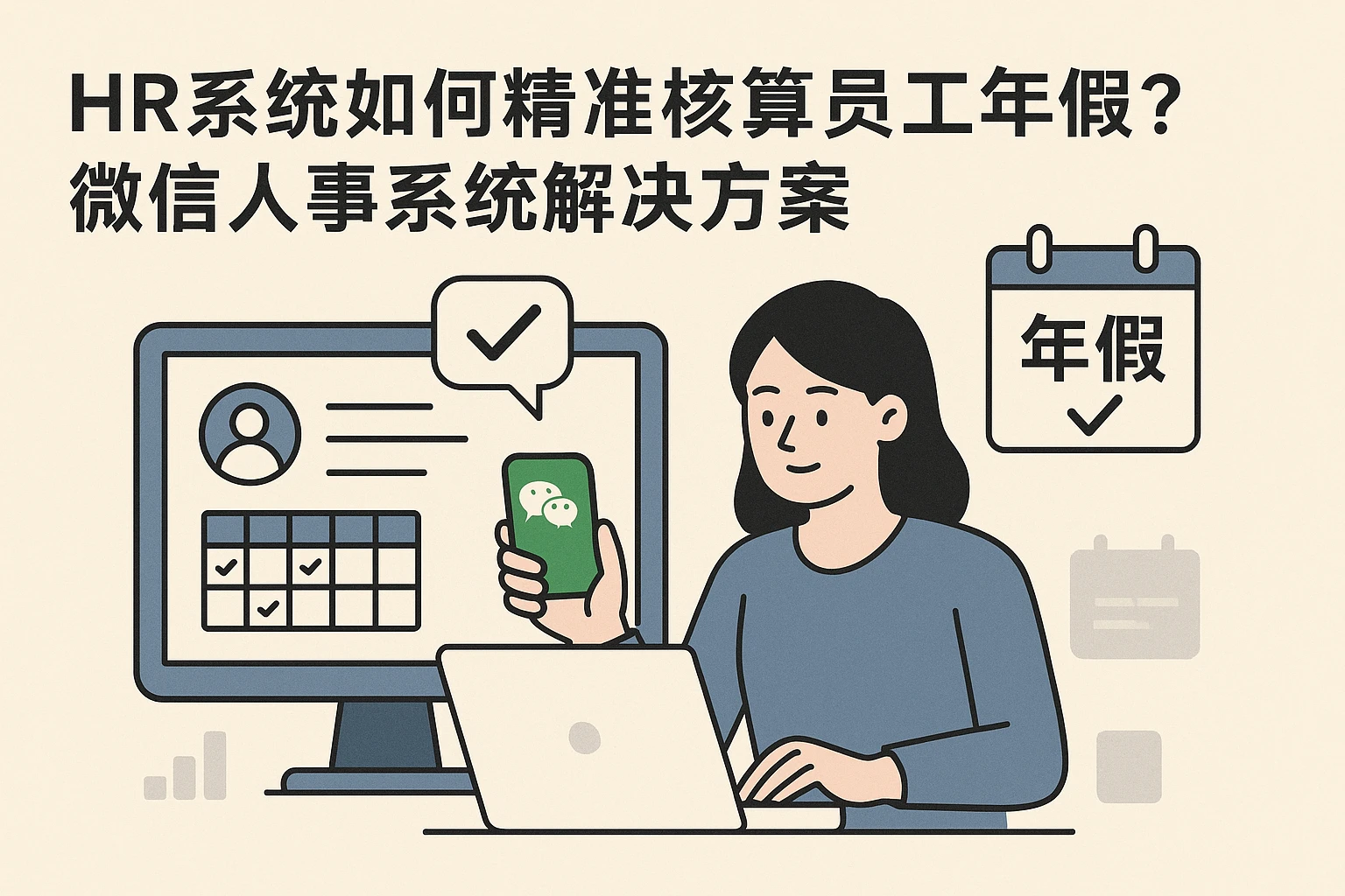 HR系统如何精准核算员工年假？微信人事系统解决方案